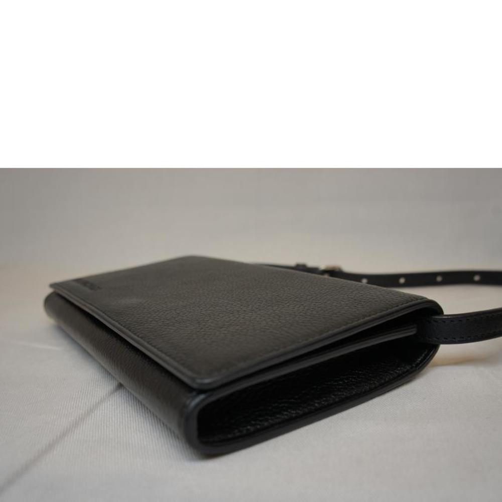 Balenciaga Mini Shoulder Solid Leather Black Bag … - image 3